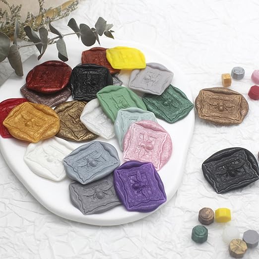 andotopee 600pcs yellow wax seal beads, premium sealing wax pellets for stamp seals, wedding invitation, letter envelope, greeting card decorations & scrapbook diy crafts