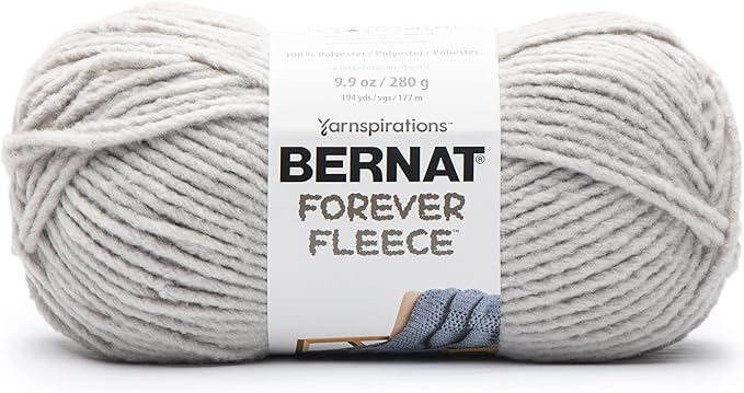 Bernat Forever Fleece Balsam Yarn - 2 Pack of 280g/9.9oz - Polyester - 6 Super Bulky - 194 Yards - Knitting/Crochet