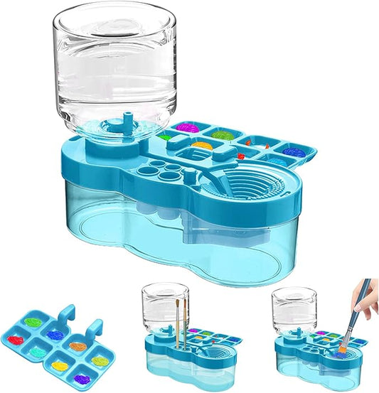 New Paint Brush Cleaner Tool,Brush Rinser Cup Painting Running Water Circulation Art Supplies for Acrylic,Watercolor and Water Based Creative Gift for Adult Artist Beginners Kids