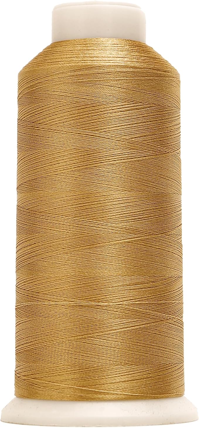 High Tenacity Polyester Embroidery Machine Thread 40WT(120D/2) 4000M Per Spool for Commercial and Domestic Embroidery Machine (Linen-1673)