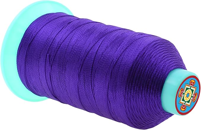 Mandala Crafts Size 277 840D T270 Bonded Nylon Thread - Violet 800 YDs Tex 270 Heavy Duty Sewing Threads for Leather, Jeans, Weaving, Outdoor Marine Upholstery