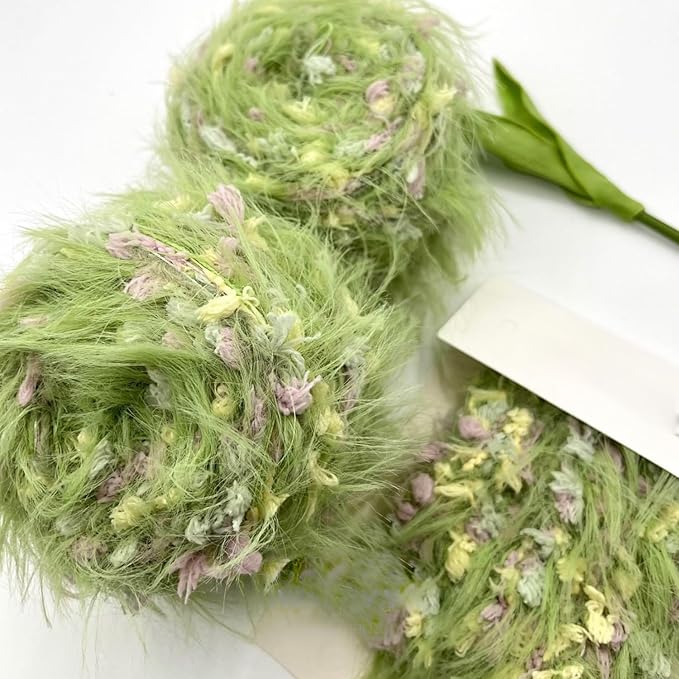 Hand Spun Art Yarn 6 Pack of 50g/Skein with Hand Blended Colorful Handmade for Jewelry Making, Junk Magazines Knitting Crafts Textile Decorative Tassels Card Making