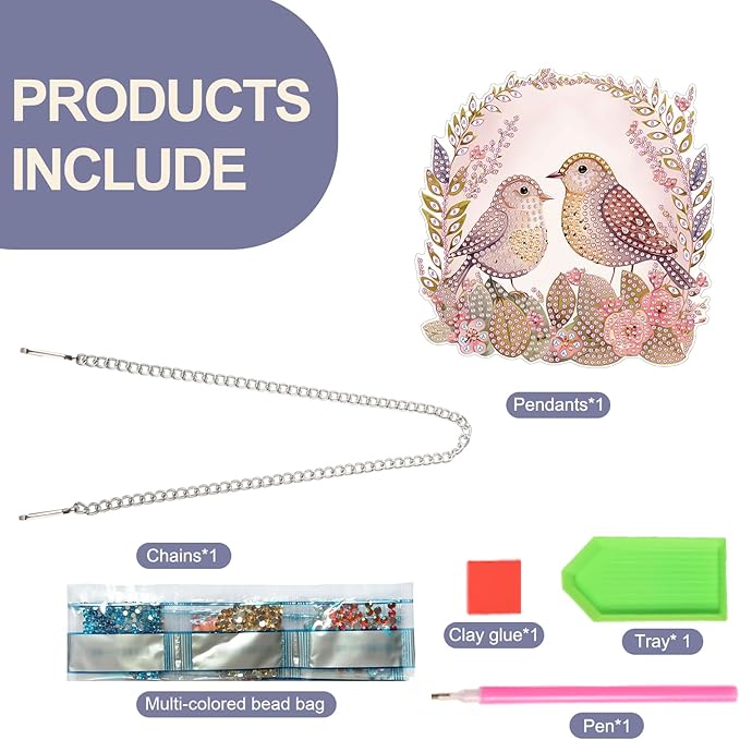 TDFERAN Diamond Painting Pendant Easter DIY Diamond Art Decoration Kit Window Pendant, Gem Art Wall Home Window Decoration Adult Digital Painting Women Crafts Hobby