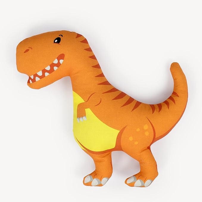 kullaloo Sewing kit for Kids Beginners - DIY Craft for Girls & Boys - Cut & Sew Fabric Panel Dinosaur (Dino Friends)
