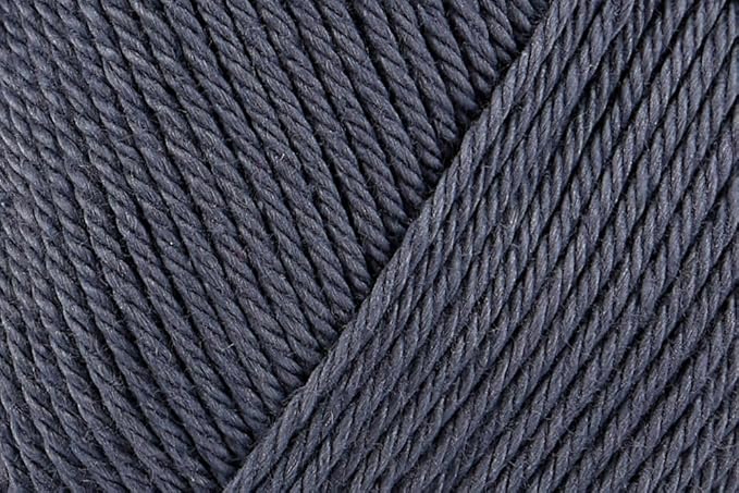 4 Skein/Pack Schachenmayr (SMC) Catania Originals Yarn, Each Ball 1.76 Oz (50gr) / 136 Yards (125 m), 100% Mercerized Cotton for Knitting and Crochet Yarn, Sport Weight, 393 - Graphite