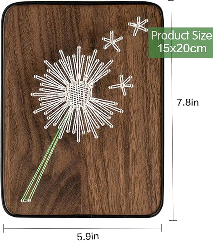 BAZIMA DIY String Art Kit for Beginner,Unique Gift, DIY Dandelion Craft Kit,Craft Kit for Holidays