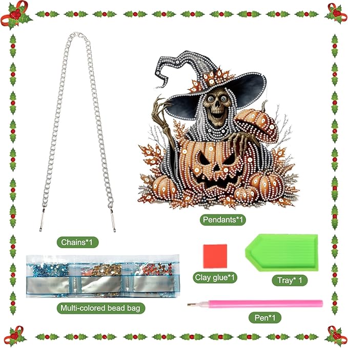 Diamond Art Painting Hanging Pendant, DIY Pumpkin 5D Special Shape Crystal Diamond Art Partial Mosaic Making Craft Wreath, Large Size Ornaments Home Wall Decor Window Decoration Handmade Gift