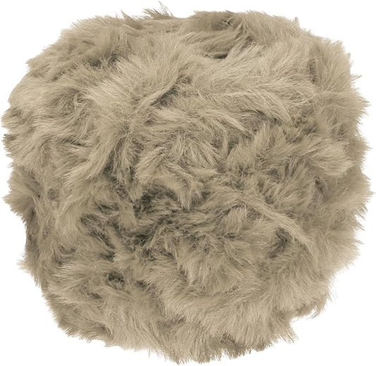 PATIKIL 70yds Faux Fur Yarn, Fuzzy Yarn Crochet Fluffy Soft Chunky Polyester Plush Fur Eyelash for Crocheting Knit Blanket Rug Sweater Scarf Hat Bear Craft, Camel