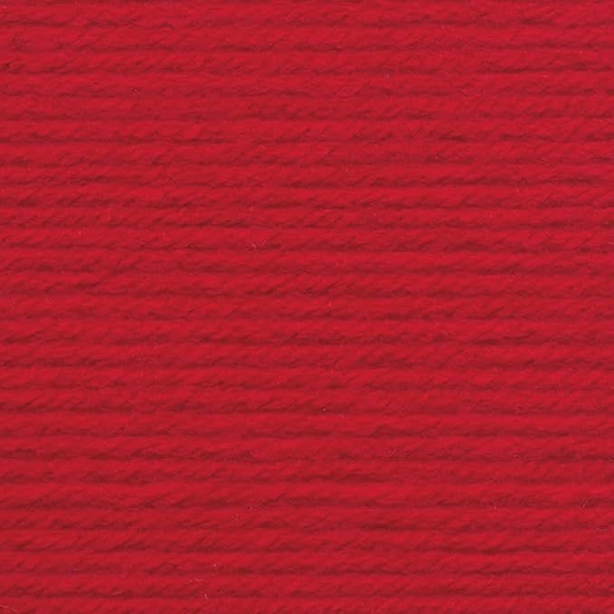Lion Brand Yarn, Vanna's Choice Worsted Weight Yarn for Knitting, Crochet and Crafts, Scarlet, 3 Pack, Soft Acrylic Fiber for Scarves, Hats and Blankets