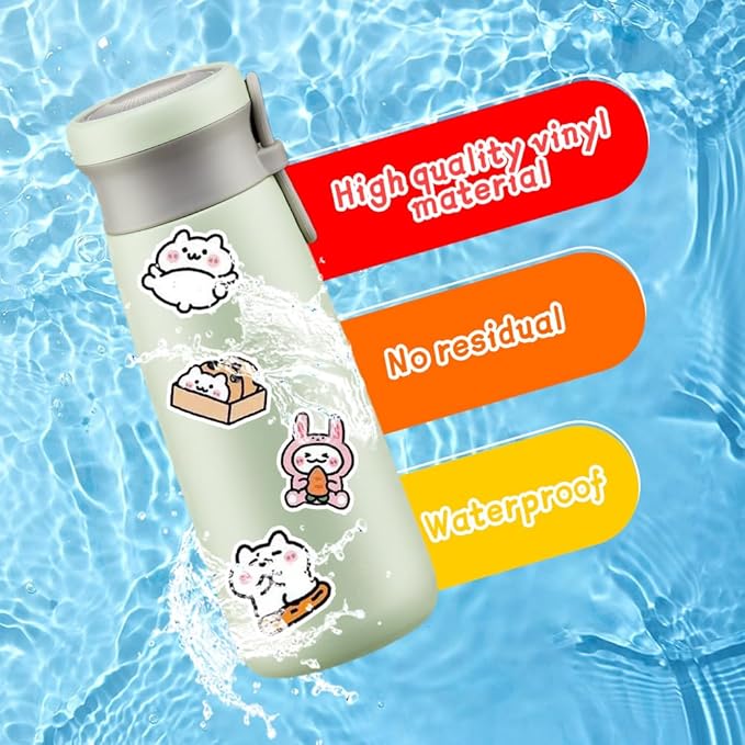 50Pcs Waterproof Vintage Stickers,Scrapbooking Supplies Kit,Aesthetic Decorative Craft Sticker for Planner, Bullet Journaling, Junk Journal, Water Bottles, Laptop, Retro Craft.White Cat