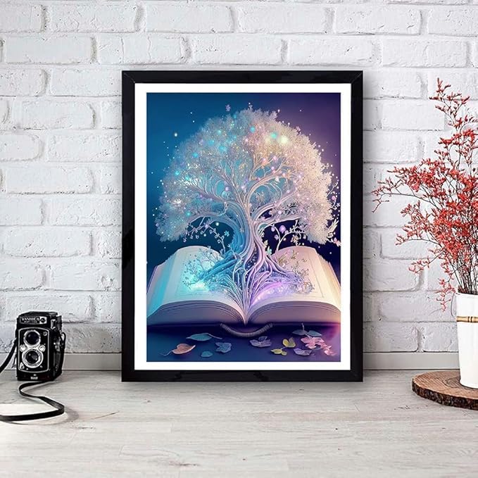 Tree of Life Cross Stitch Kits for Adults - Stamped Crossstitching Kits Preprinted 11 Count Cross-Stitch Kit for Beginner, 11CT Prestamped Easy Pattern Needlepoint Kits Crafts for Decor 11.8x15.7inch
