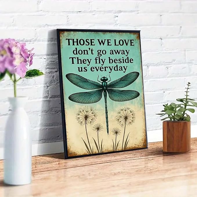 GEMFAMILY 5D Diamond Art Kits for Adults, Dragonfly Dandelion Diamond Painting Kits for Beginners,DIY Round Full Drill Diamond Painting Kits for Home Wall Decor 12 x 16 Inch