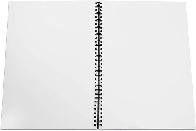 Worcestershire Stationery A4 Portrait Recycled Sketch Book with Hard Covers, 8.3 x 11.7 Inches, 40 Sheets, 170gsm Cartridge Paper
