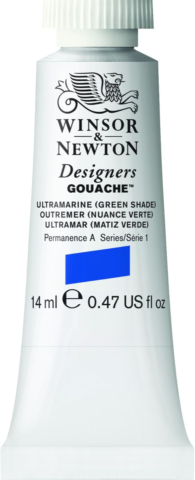 Winsor & Newton Designer's Gouache, 14 ml (0.47oz) tube, Ultramarine (Green Shade)