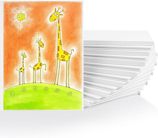 Dynta Blank Hardcover Book A5(6.2x8.3Inch), 15 Pack Blank Books for Kids to Write Stories Sketch White Hardcover Sketchbook Journal for Writing Drawing Creating, 40 Pages (20 Sheets) for Each book