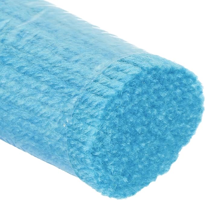 PATIKIL 10 Rolls Latch Hook Yarn Kit - Precut Rugs Yarn for Making Crochet Bundles, Tapestry DIY Craft - for Adults Beginners - Lake Blue