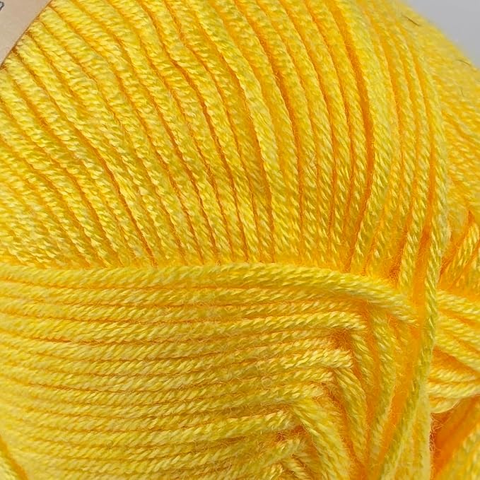 10-Pack of Yonkey Monkey 500 Grams Yarn - 70% Rayon derived from Bamboo, 30% Cotton - Imported - Yellow 9017