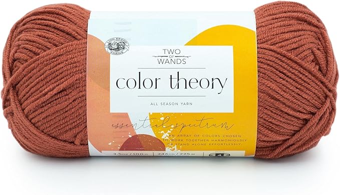 Lion Brand Yarn, Color Theory Worsted Weight Yarn for Knitting and Crochet, Canyon, 1 Pack, Acrylic Fiber with Modern Color Palette, Perfect for Sweaters, Hats and Cozy Blankets