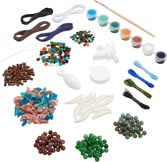 Avatar Na’vi Jewelry Making Kit by CRA-Z-Art, Make Your Own Bracelets, Necklaces & Songcord, Beads, Charms, Threads & Paints, Creative Craft Kit for Kids Ages 6+