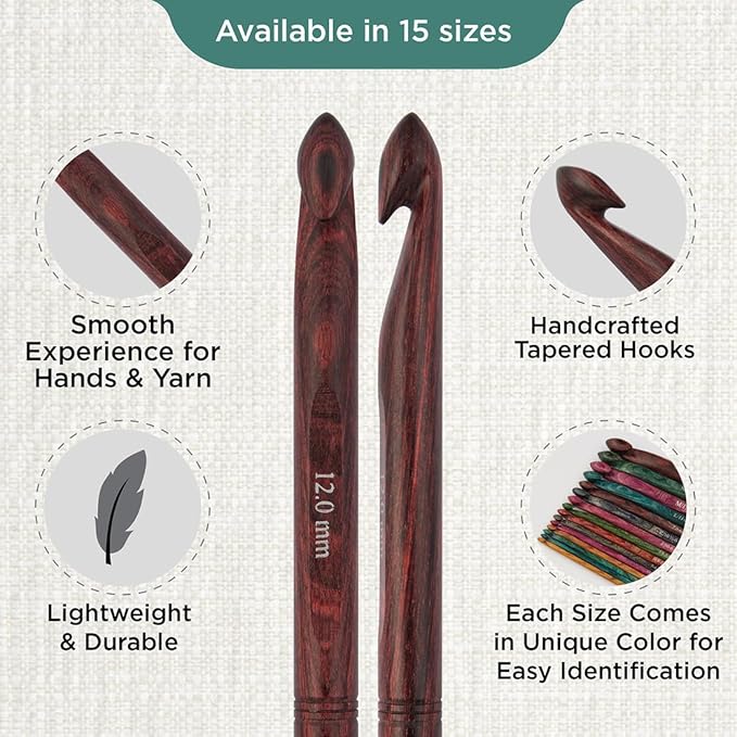 KnitPro Dreamz Single-Ended Crochet Hook | 12mm