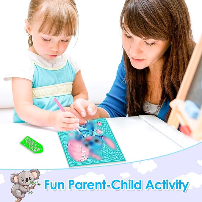Diamond Art Kits for Kids - Arts and Crafts for Kids Ages 8-12 - Diamond Art Painting with Wooden Frame - Crafts for Kids Ages 4-8 - GEM Art for Girls Boys Adults Beginners Home Wall Decor Gifts