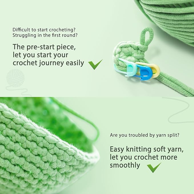 Crochet Kit for Beginners: Highland Cow Crochet Kit, Learn to Crochet, Include Easy Knitting Soft Yarn, Step-by-Step Video Tutorial, Hook, Holiday Birthday Gift for Adults and Teen(30%+ Yarn)