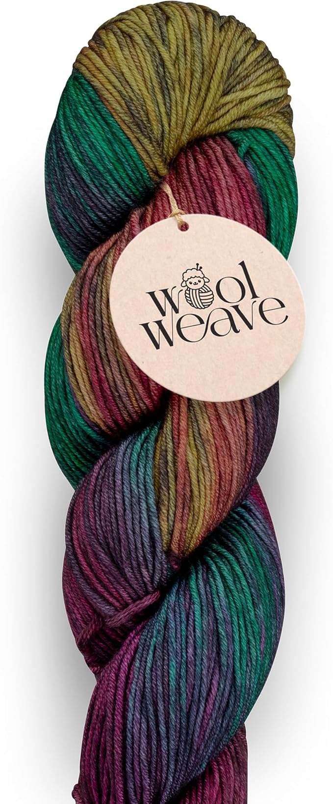 Superwash Merino Wool Yarn for Knitting & Crocheting - Hand Dyed, Luxurious & Soft Dk Weight Yarn, 100gr, 240 Yards - Harvest Vine