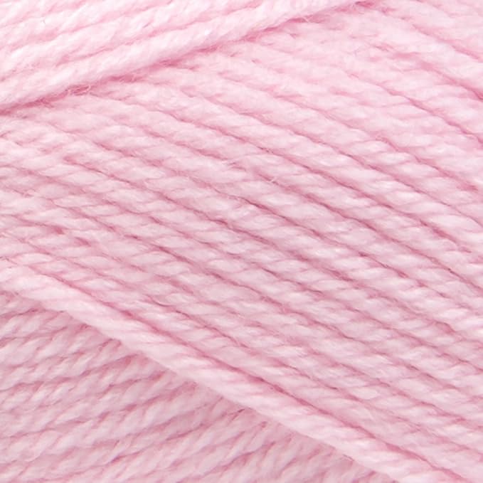 Lion Brand Yarn Basic Stitch Anti-Pilling Yarn for Crocheting, Knitting, and Crafts, Baby Pink, 1 Pack