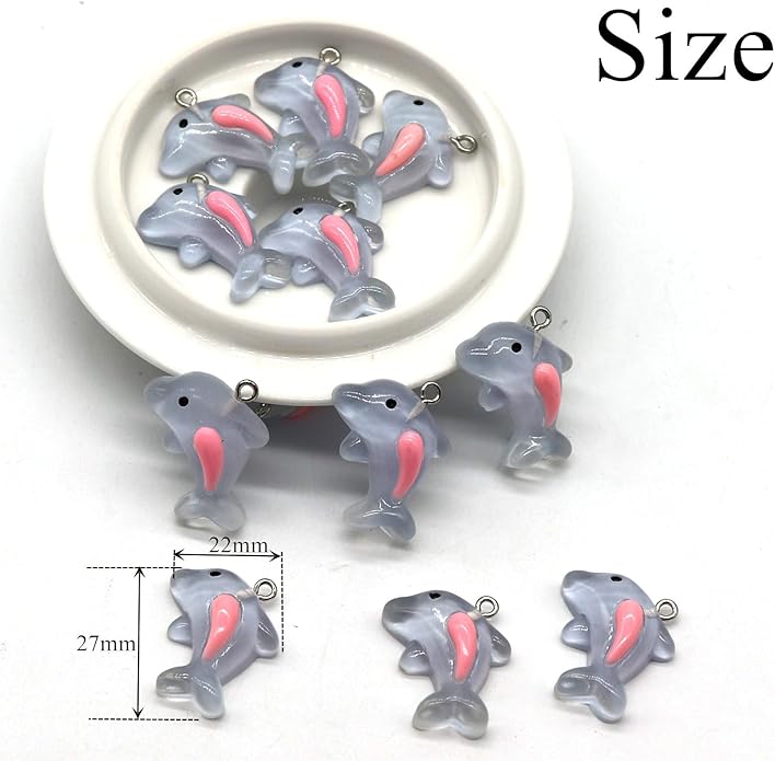 Resin Ice Cream Flower Dice Pendant Charms Colorful DIY Pendant Making Charm for Bracelet Necklace Earrings Keychain Craft