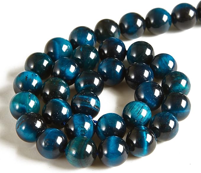 100pcs 6mm aquamarine tiger eye beads natural gemstone beads round loose beads for jewelry making