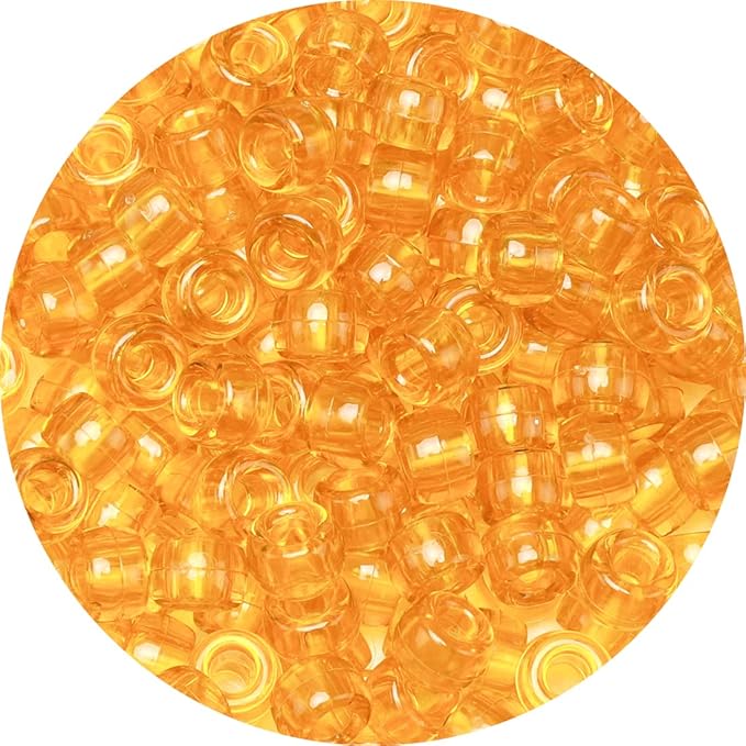 eppingwin beads and bead assortments (1000 pony beads-yellow transparent)…