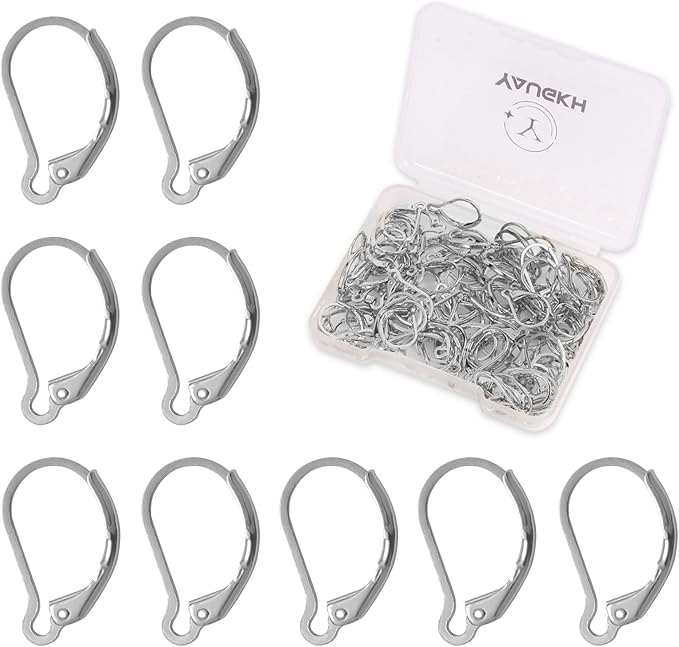 yaugkh 925 silver filled leverback french ear hooks hypoallergenic tarnish resistant dangle findings for jewelry making supplies