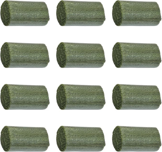 Yglnden 12 Rolls Latch Hook Kit Colorful Yarn Bundles Cut Rug DIY Latch Hook Yarn for Handmake Craft Sewing Knitting for Adults (Green #44)