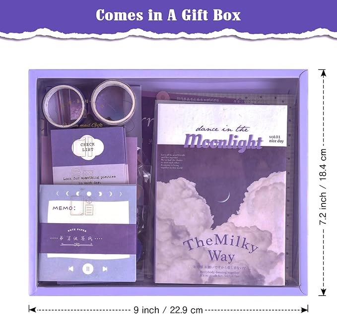 scrapbook supplies kit, vintage junk journaling supplies, scrapbooking kit with aesthetic stuff, stationary set, diy journal accessories, ephemera collage craft supplies gift for adults women beginner