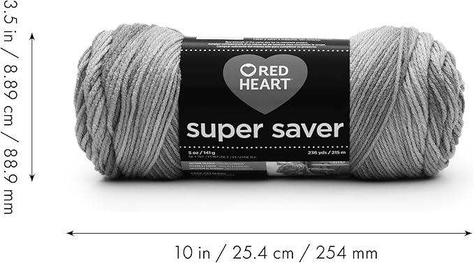 Red Heart Super Saver Jelly Bean Yarn - 3 Pack of 141g/5oz - Acrylic - 4 Medium (Worsted) - 236 Yards - Knitting/Crochet