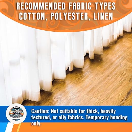 YONGJIN Double-Sided Fabric Tape (2 Rolls) - No Sewing or Ironing Required, Perfect for Quick Clothing Repairs, Fabric Bonding, Adhesive Cloth Tape for Hemming and DIY Crafts (1/4inch+1/2inch)