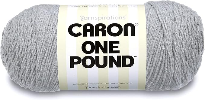 Caron One Pound Soft Graymix Yarn - 2 Pack of 454g/16oz - Acrylic - 4 Medium (Worsted) - 812 Yards - Knitting/Crochet