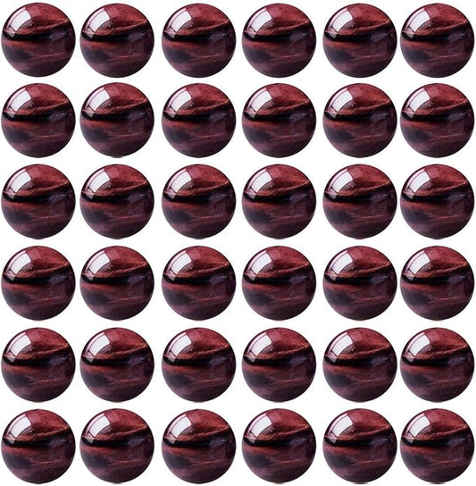 Natural Stone Beads 100pcs 10mm Red Tiger Eye Round Genuine Real Stone Beading Loose Gemstone Hole Size 1mm DIY Charm Smooth Beads for Bracelet Necklace Earrings Jewelry Making (Red Tiger Eye,10mm)