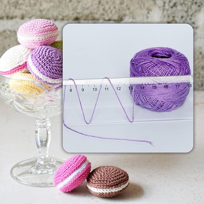 Crochet Thread 10 Balls Cardinal Size 8 for Crochet Hardanger Cross Stitch Needlepoint Hand Embroidery (Warm Color Series)