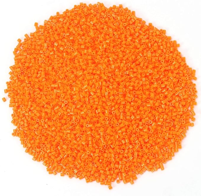 banchelle fuse beads melting beads refills for 5 mm fuse bead board, about 7000 pcs (orange)