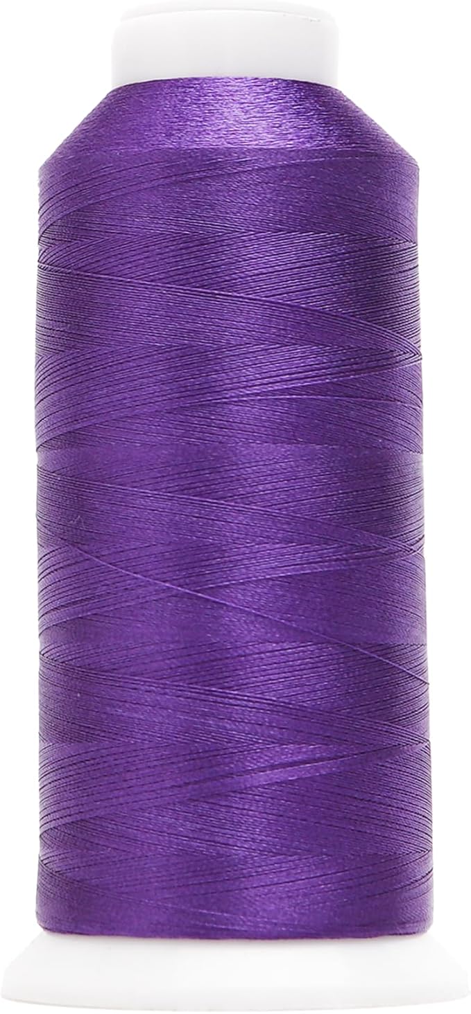 High Tenacity Polyester Embroidery Machine Thread 40WT(120D/2) 4000M Per Spool for Commercial and Domestic Embroidery Machine (Regal Purple-1922)