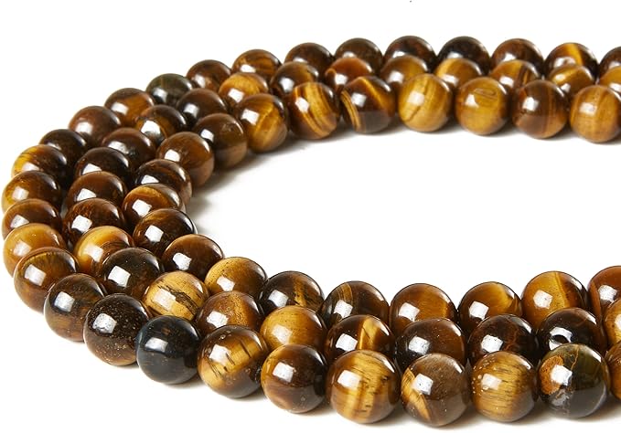 100pcs 6mm yellow tiger eye beads natural gemstone beads round loose beads for jewelry making