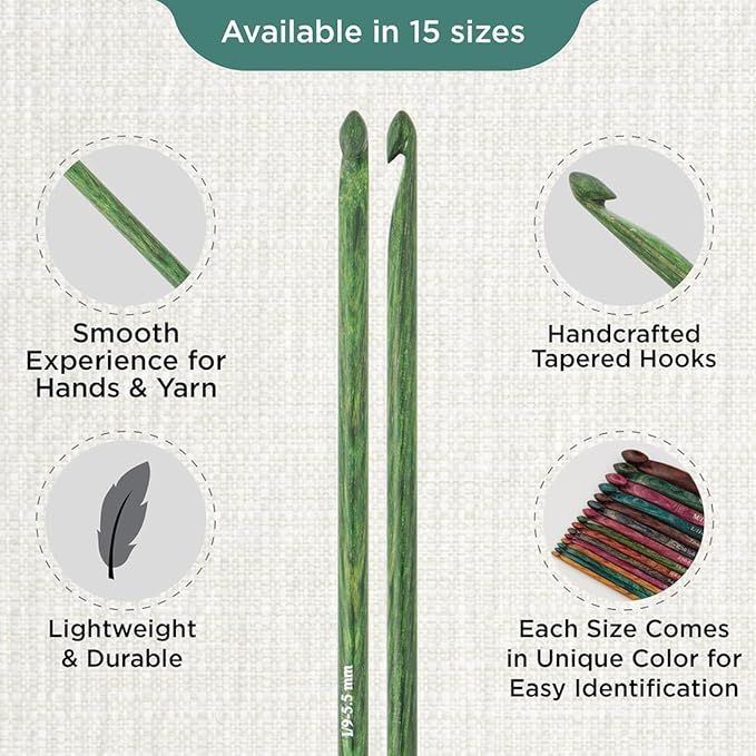 KnitPro Dreamz Afghan/Tunisian Crochet Hook | US Size I (5.5mm)