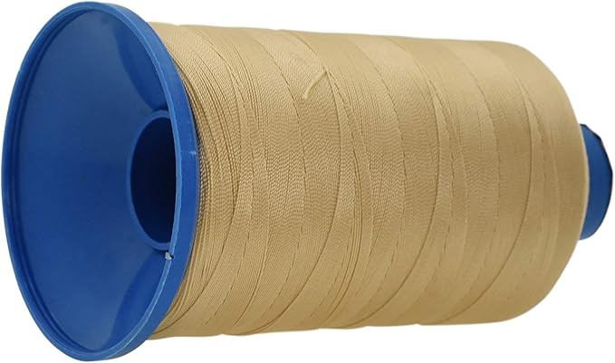 Mandala Crafts Size 277 840D T270 Bonded Nylon Thread - Tan 800 YDs Tex 270 Heavy Duty Sewing Threads for Leather, Jeans, Weaving, Outdoor Marine Upholstery