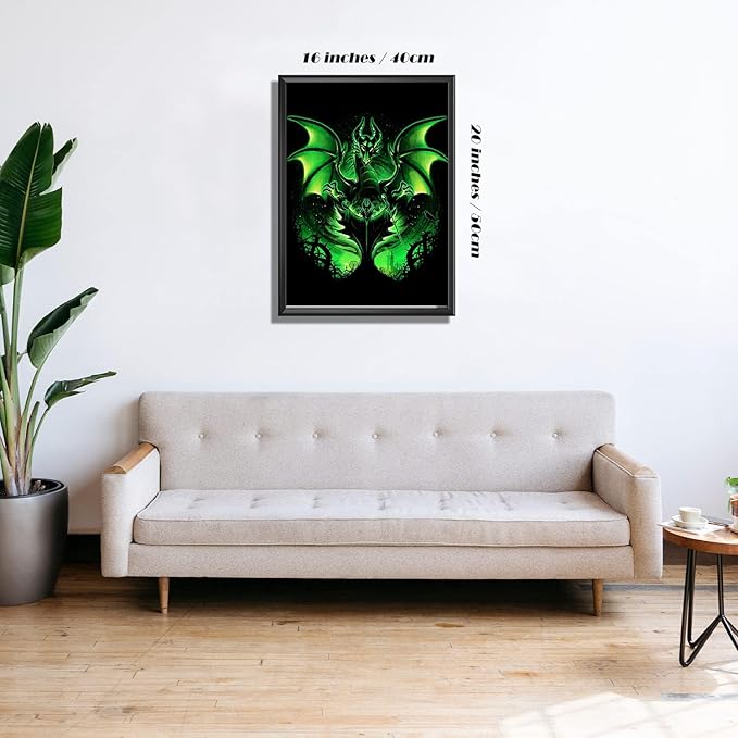 Youtheart Painting with Diamonds Evil Queen Diamond Art Villain, 5D Full Drill Cross Stitch Embroidery Kit