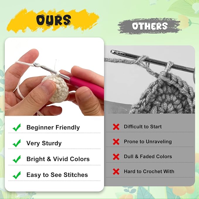 Totiro Crochet Kit for Beginners, Potted Flower Amigurumi Starter Kit, Easy DIY Arts & Craft Set with Step-by-Step Video Tutorials, Crochet Pattern Learning Kit for Teens Adults Birthday Gift