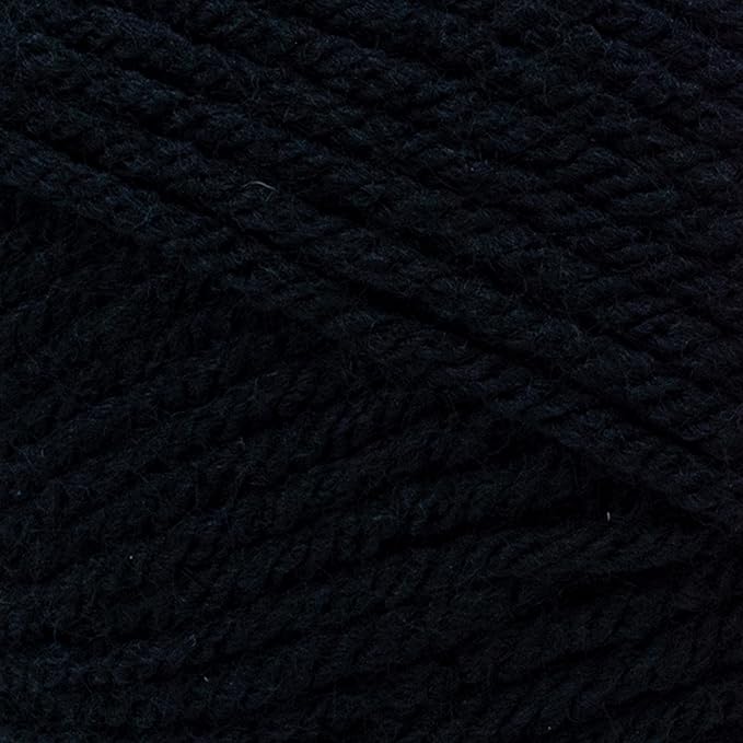 (1 Skein) Lion Brand Yarn Vanna's Choice Yarn, Black