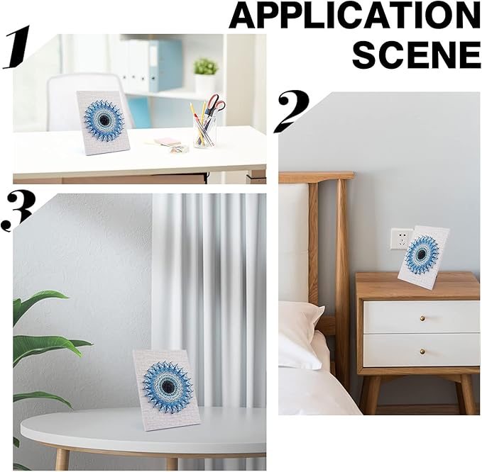 WEBEEDY DIY 3D String Art Kit for Adults Beginners, Evil Eye Craft Kit, Include All Necessary Accessories and Frame, Christmas Home Wall Decorations Unique Gift