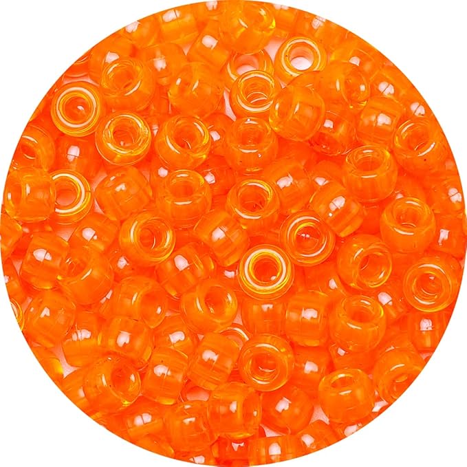 eppingwin beads and bead assortments (1000 pony beads-orange transparent)…