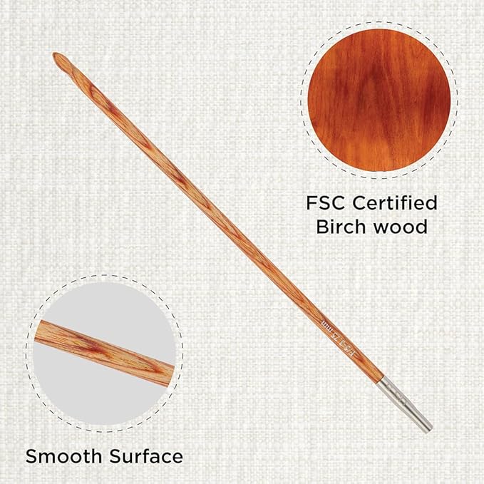 KnitPro Dreamz Afghan/Tunisian Crochet Hook | US Size F (3.75mm)